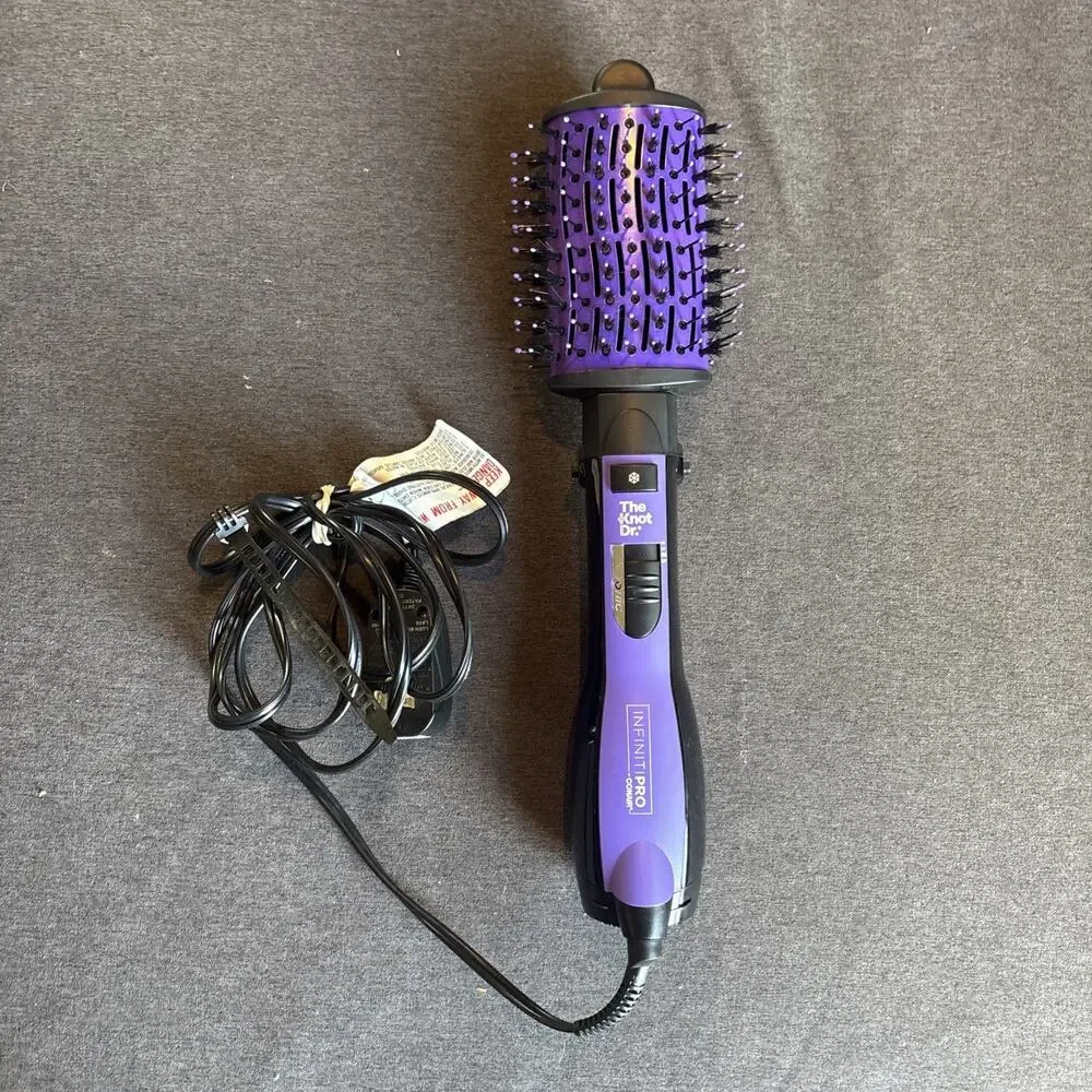 InfinitiPRO Conair The Knot Dr Detangling Hot Air Brush Dryer Volume Hair